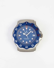 Zodiac Rare NOS 36mm Swiss Formula 200m Diving Watch Head Blue Dial Blue Bezel picture