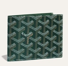 Brand New w/Box and Dustbag Goyard Victoire Bifold Wallet Green picture