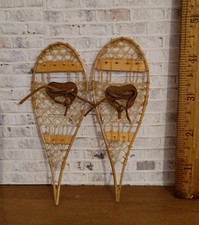 Artisan Made Miniature Snow Shoes Dollhouse Miniatures picture