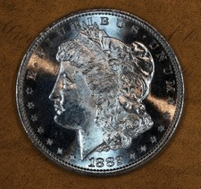 1882-CC Morgan Dollar Key-Date Gem Uncirculated Carson City PQ Piece picture