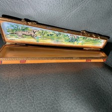 Limoges France Peint Main  Eximious Rifle Carrier  Bird Hunting Dog Vintage  picture