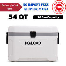 Igloo 54 QT Marine Ultra Ice Chest Cooler, White picture