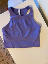 lululemon invigorate training tank top size 6 purple picture