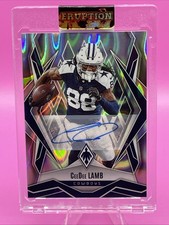 CeeDee Lamb 2025 Phoenix 44/49 Blue Auto #125 Dallas Cowboys Autograph picture