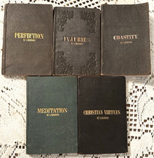 5 Volumes McGrath's Catholic Pocket Library 1850-51 St Liguori  picture