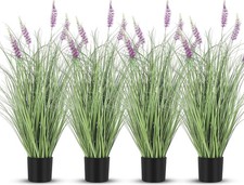 4-Piece 3ft Tall Faux Lavender Plants for Home & Garden Decor picture