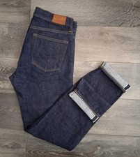 J Crew 484 Stretch Indigo Selvedge Denim Jeans Button Fly Size 31x31 NWOT picture