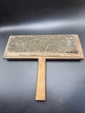 Vintage Wooden Wool Carder Weaving Spinning Sheep Comb Primitive picture