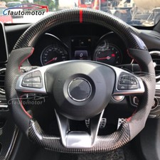 Real Carbon Fiber Steering Wheel For 2016+ Mercedes-Benz AMG C43 C63 SL65 SLC picture