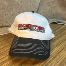 Skeeter Performance Fishing Boats Hat Cap Snapback Eat Sleep Fish White Black picture