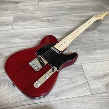 Full-Size Dark Red Electric Guitar with Maple Fretboard, S-S Pickups, Gig Bag picture