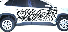 CORALINE ANIMATED MOVIE CAR/TRUCK/SUV VINYL DECALS SIDES PAIR picture