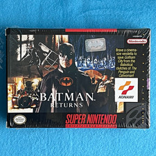 Konami Batman Returns Nintendo SNES CIB w/ Manual 1992 Action Beat 'Em Up NTSC picture