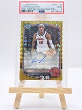 COTIE MCMAHON 2025-26 BOWMAN CHROME GOLD GEOMETRIC /50 1ST AUTO PSA 9 Q2045 picture