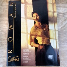 Vintage ROWAN Knitting Book #3 Cottons Knitwear Designs 1988 Annabel Fox… picture