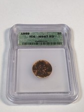 1959-D 1C MS67 Red High Grade Lincoln Cent picture