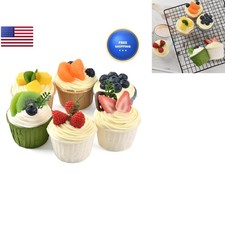 Hagao Fake Cupcake Simulation Sprinkle Artificial Food Cake Mixed Model Kitchen picture