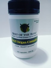 Best of the Bone Organic Beef Organ Complex Liver, Heart & Kidney 160 Capsules picture