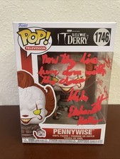 Triple Cast Signed W/Inscriptions IT Welcome To Derry Funko POP Figure JSA COA picture