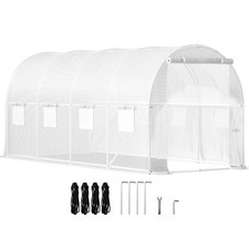Walk-in Tunnel Greenhouse Galvanized Frame Waterproof 15x6.5x7 ft picture