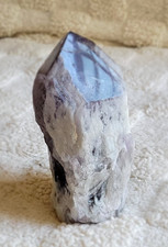 1.2 LB Natural Brazilian Amethyst Point Crystal Tower w/ Cut Base picture