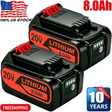 Pack 8.0AH 20V MAX For Black & Decker 20Volt Lithium Battery LBXR20 LB2X4020 8Ah picture