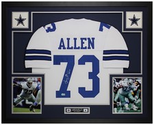 Larry Allen Autographed & Framed White Dallas Jersey Beckett Certified picture