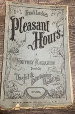 Frank Leslie’s Pleasant Hours Aug–Nov 1866 Vol I Nos 1–4 Antique Magazines picture