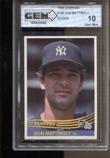 1984 Don Mattingly Donruss #248 Gem Mint 10 RC Rookie New York Yankees picture