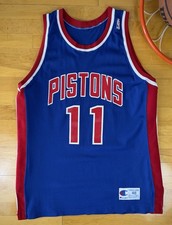 Detroit Pistons Isiah Thomas 1992-1993 Authentic Early Run Champion Jersey 48 XL picture