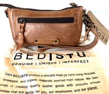 Brand New BED|STÜ Encase Leather Studded Crossbody Wristlet Clutch Bag NWT picture