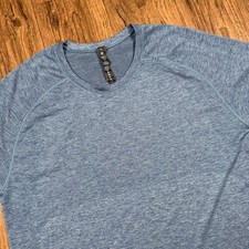 Lululemon Metal Vent Tech 2.0 Shirt XL Heathered Blue Short Sleeve Training Mesh picture