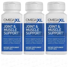 3Pack XL 120 Caps|Green Lipped Mussel O|3 Joint Relief Supplmnt | Enhanced picture