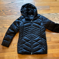 The North Face Metropolis Women's L Black Hooded Quilted Down Puffer Full Zip picture