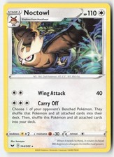 Noctowl 144/202 Rare Sword & Shield Pokemon Lightly Played picture