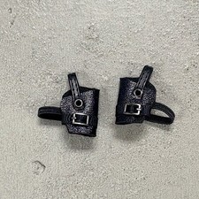 SU-LH-BLK: 1/12 Black Leg Gun Holsters x 2 (Left & Right) for 6
