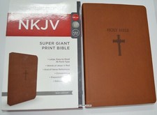 Super Giant Print Bible NKJV Imitation Leather Largest Print 16 point BRAND NEW picture