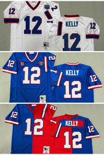 Vintage Jim Kelly #12 Bills Throwback Stitched Jersey picture