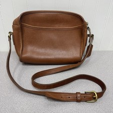 Vintage COACH Metropolis Crossbody Bag 9087 Brown Leather Key Chain picture