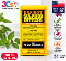 Dr King's Sulphur Bitters, Dietary Supplement 200 ml 6.8 oz- expire 12/31/2028 picture