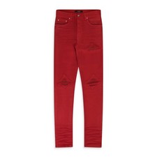 Amiri Red MX1 Waxed Skinny Jeans SIZE 31 $1190 picture