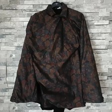 Vintage Trussardi Avant Garde Dark Floral Cocoon Cape Coat - all size picture