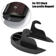 Stainless Steel Black Mag Well Low profile For 1911 picture