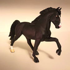 Black Tennessee Walker Mare Custom Safari Horse Custom Mane & Tail 
