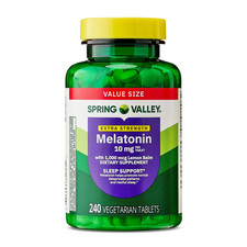 Spring Valley Extra Strength Melatonin Tablets Dietary Supplement 10 mg, 240 Ct picture