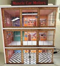 1/24/25th SCALE, MUSCLE CAR MOTORS SHOWROOM DIORAMA, RIGHT or LEFT WINDOWS picture