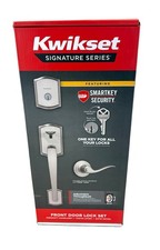 Kwikset Prescott Handleset W/ Deadbolt & Tustin Lever In Satin Nickel 98180-082 picture