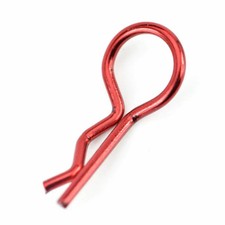 1/10 Large Bent RC Anodized Body Clips Red - 25pcs picture