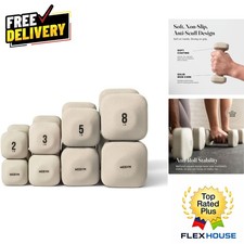 SafeGrip Square Dumbbells Set - Elegant Aesthetic, Anti-Slip Handles | 17 Kg picture
