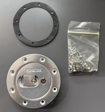 Sparco Racing Brushed Aluminum Locking Fuel Door Cap 27004OA picture